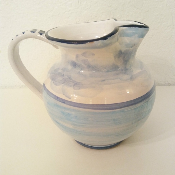 Hand Painted Pitcher Vase Vermarra  Made in Italy - Picture 2 of 8